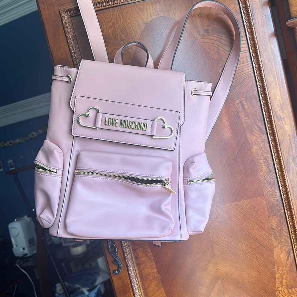 Leather backpack